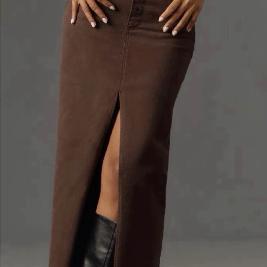 Gap Dark Brown Denim Skirt